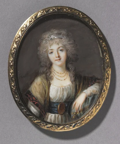 Portrait of a Young Woman by Charles Henard, painting, 1780-1790