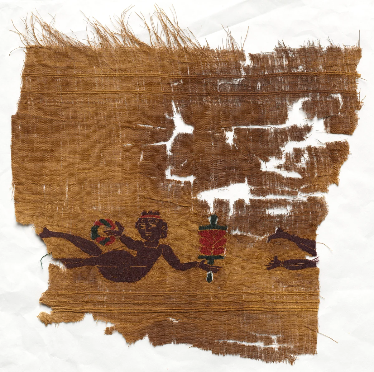 Fragment of a Curtain by Unknown, textile, 400-425