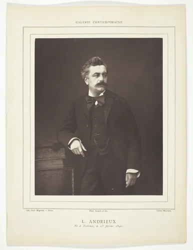 L. Andrieux by Ferdinand J Mulnier, photograph, 1871-1879