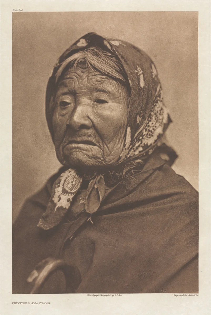 Portfolio IX, Plate 314: Princess Angeline by Edward Curtis, other, 1899