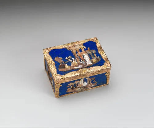 Snuffbox by D. B., metalwork, 1765-1770