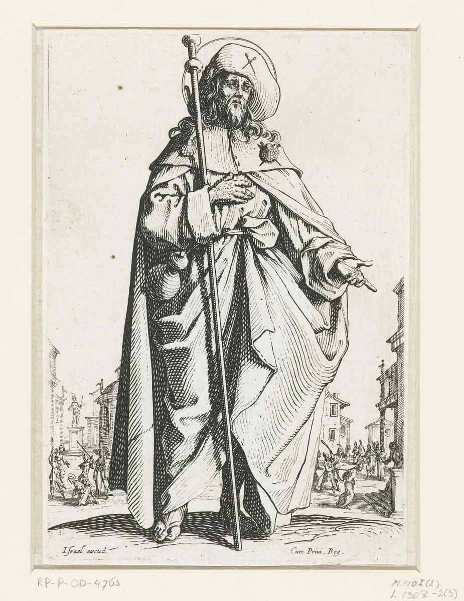 Apostel Jakobus de Meerdere by Jacques Callot, print, 1631
