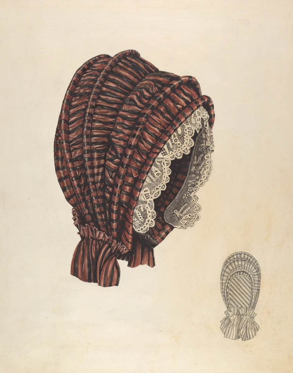 Bonnet by Lucien Verbeke, index of american design, 1937