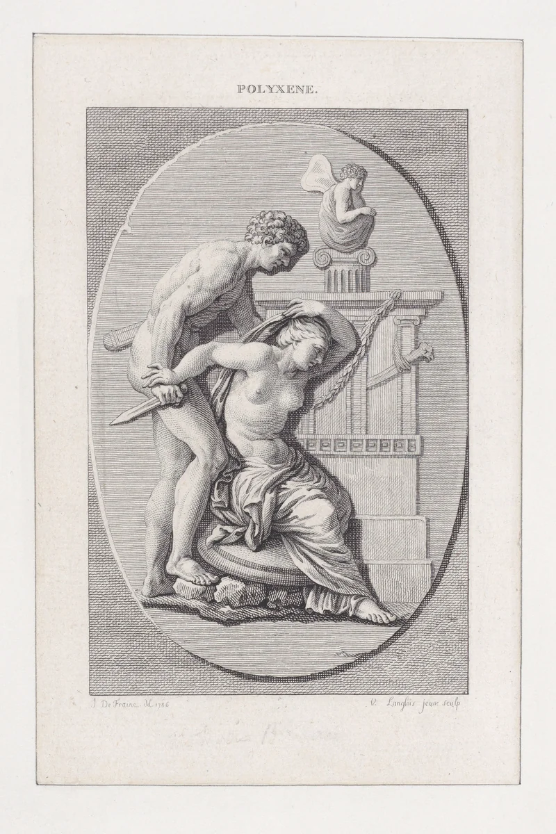 Polyxena by Vincent-Marie Langlois, print, 1786