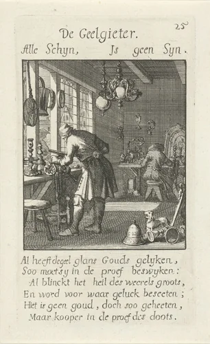 Geelgieter by Caspar Luyken, print, 1694