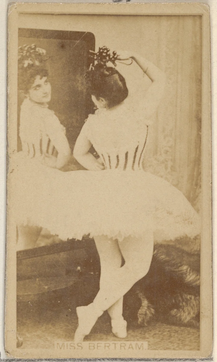 Miss Bertram, from the Actors and Actresses series (N45, Type 8) for Virginia Brights Cigarettes by Allen & Ginter, photograph, 1885-1891