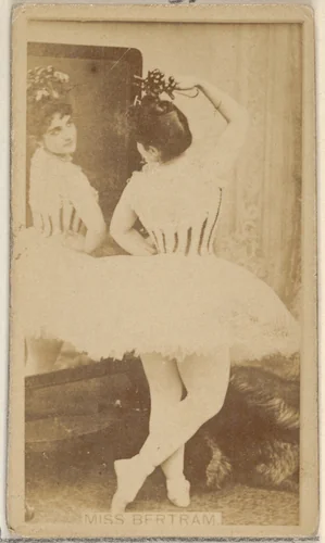 Miss Bertram, from the Actors and Actresses series (N45, Type 8) for Virginia Brights Cigarettes by Allen & Ginter, photograph, 1885-1891