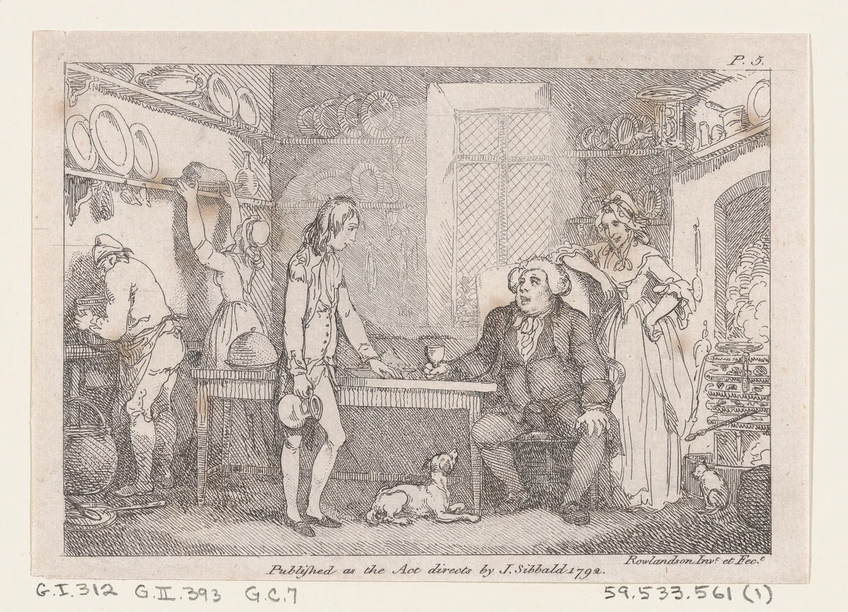 Young Adams Catechised by Parson Adams, from "The Adventures of Joseph Andrews, and his friend Mr. Abraham Adams" by Thomas Rowlandson, print, 1792
