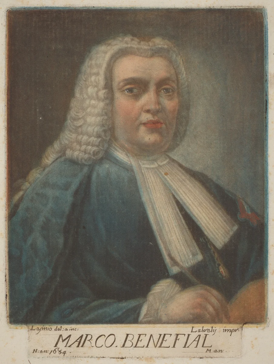Marco Benefial by Carlo Lasinio, print, 1789