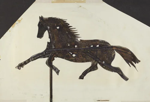 Weather Vane by Chris Makrenos, index of american design, 1940