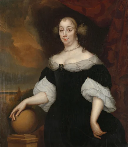Margaretha Munter (1639-1711), second Wife of Jacobus Trip by Lambertus Jansz. de Hue, painting, 1668
