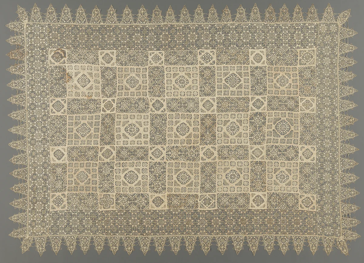 Needlepoint Lace Cloth by Unknown, textile, 1560-1599