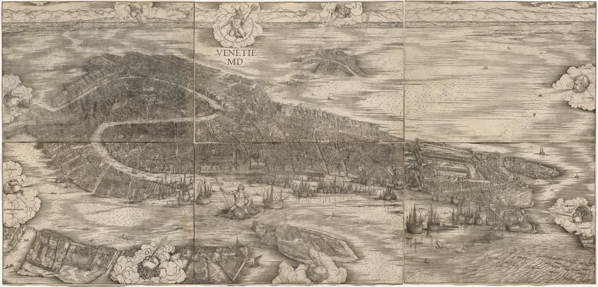 View of Venice by Anton Kolb, print, 1500