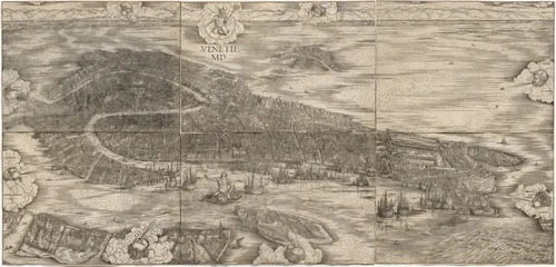 View of Venice by Anton Kolb, print, 1500