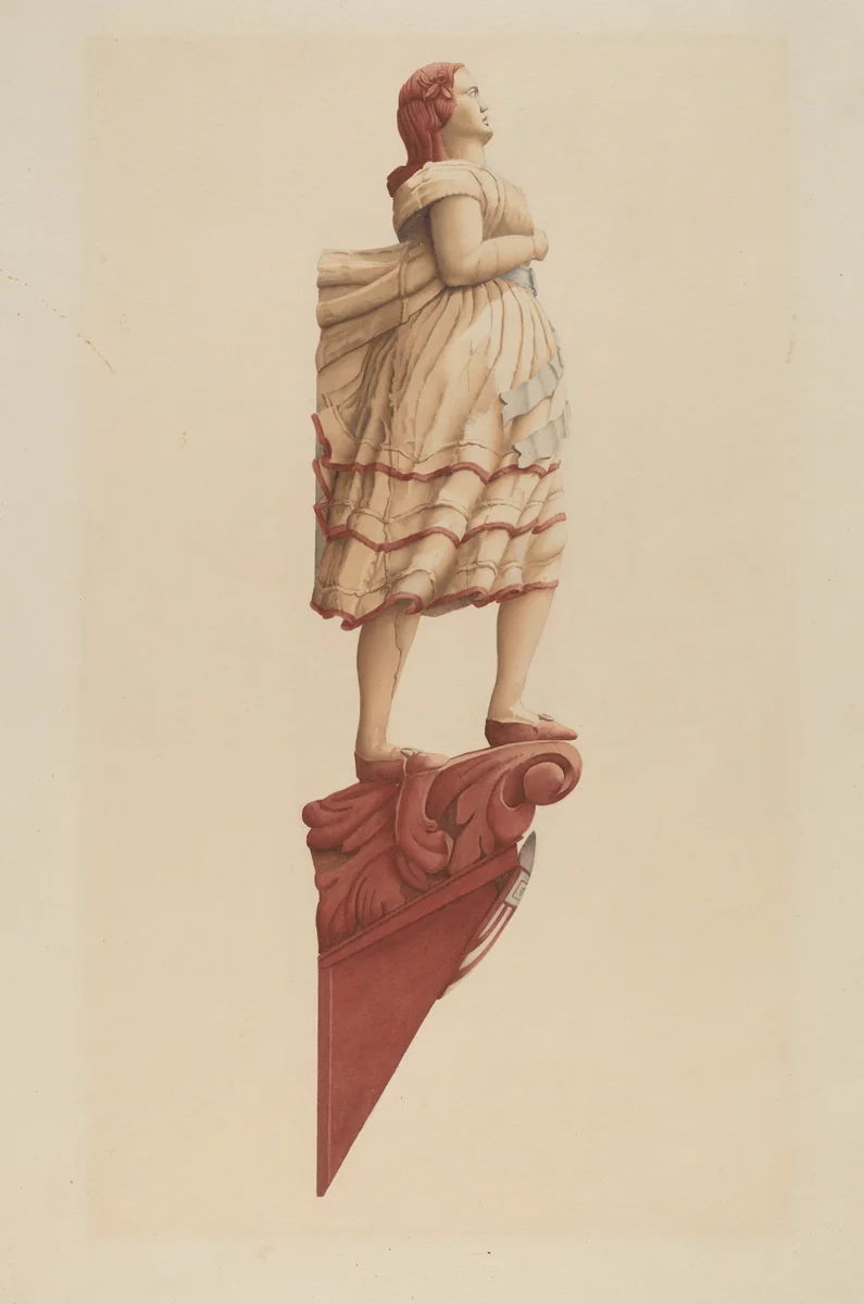 Figurehead from "Union" by Frances Cohen, index of american design, 1938