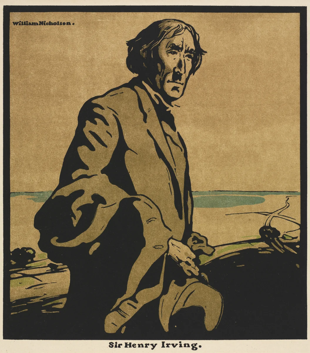 Twelve Portraits: Sir Henry Irving by William Nicholson, print, 1898