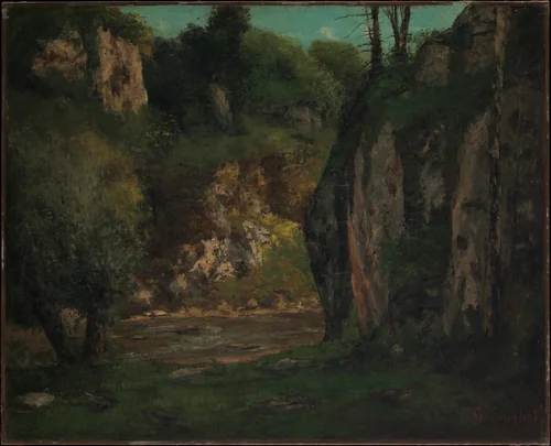 The Hidden Brook by Gustave Courbet, painting, 1873-1877
