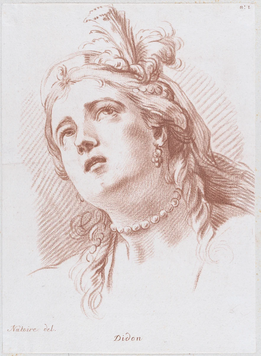 Dido by Louis Marin Bonnet, print, 1750-1793