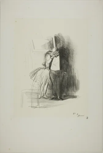 The Consent by Jean-Louis Forain, print, 1892