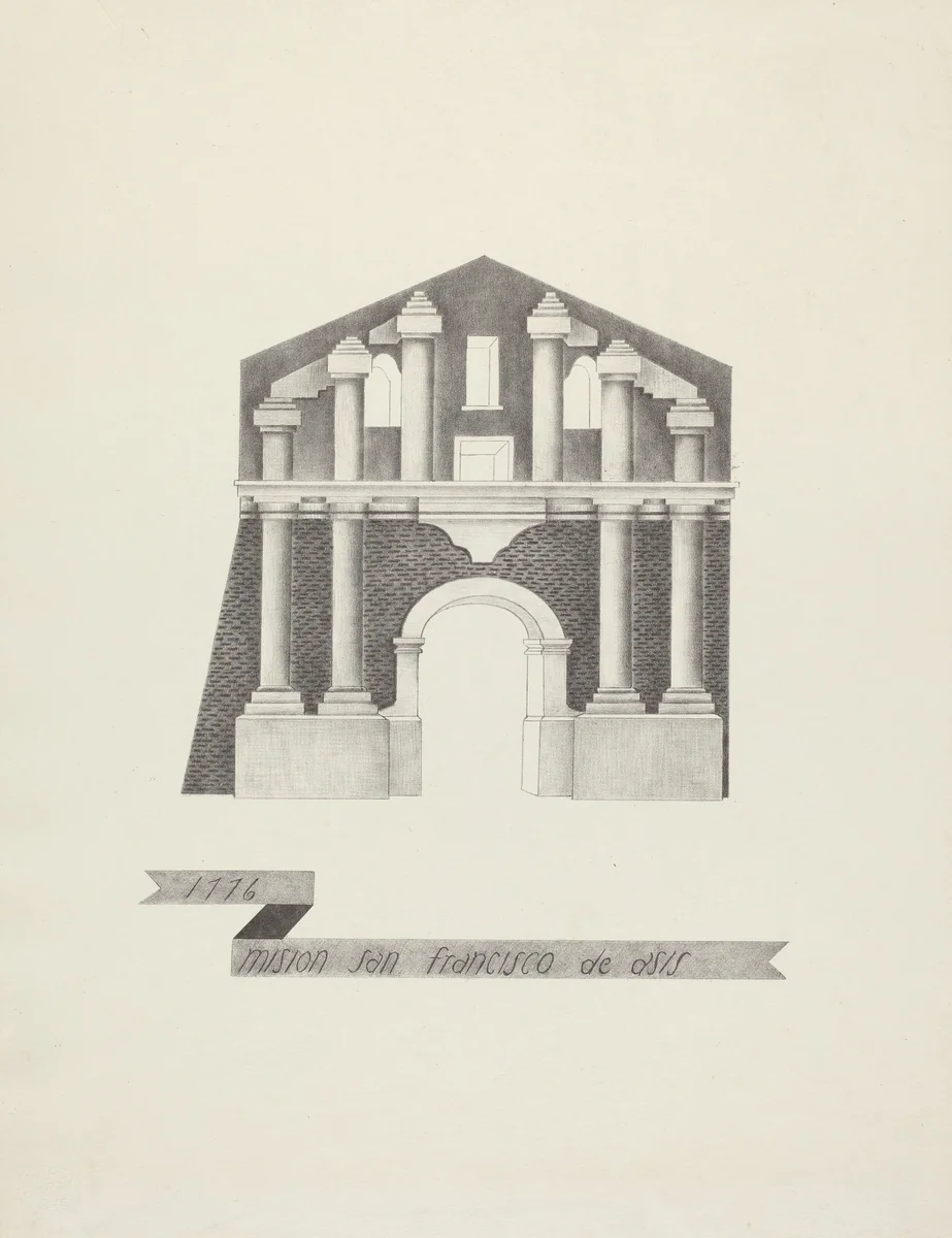 Mision San Francisco de Asis by James Jones, index of american design, 1935-1942