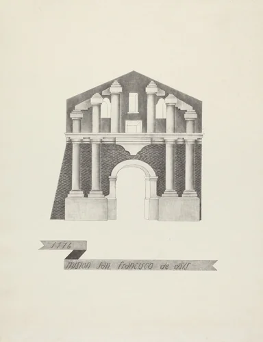 Mision San Francisco de Asis by James Jones, index of american design, 1935-1942