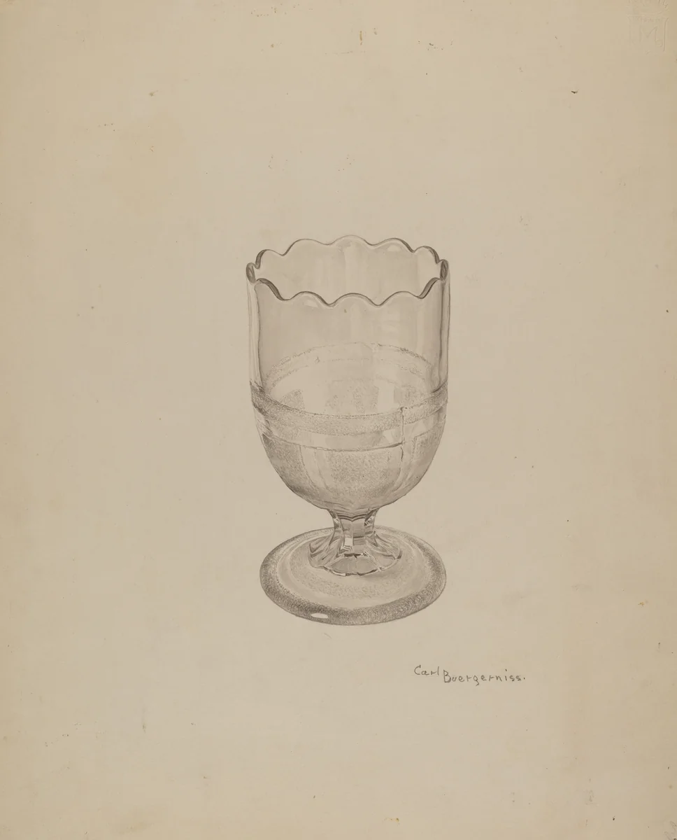 Spoon Holder by Carl Buergerniss, index of american design, 1935-1942