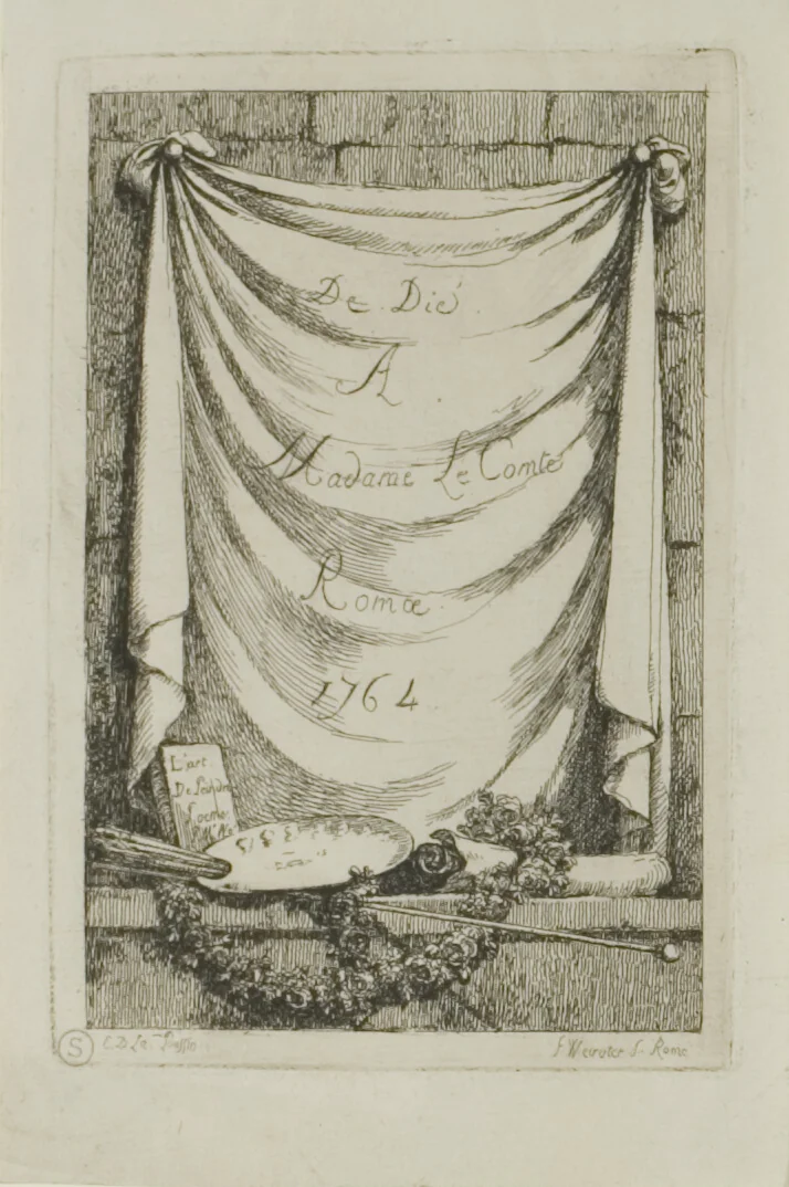 Plate from, Nella Venuta by Franz Edmund Weirotter, print, 1764