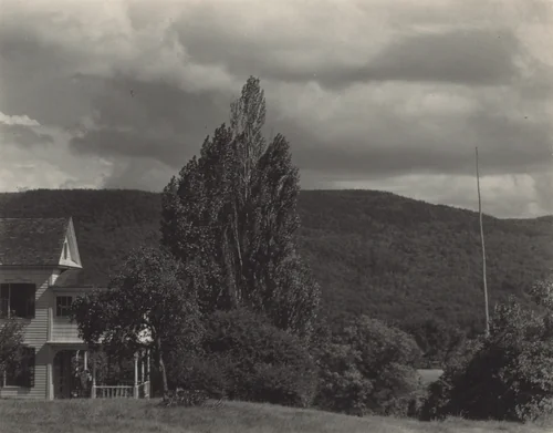 House and Trees, Lake George by Alfred Stieglitz, photograph, 1931