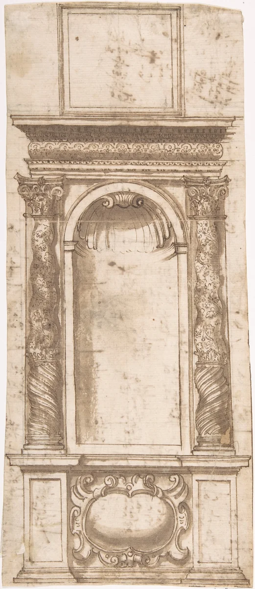 Niche by anonymous, drawing, 1500-1600