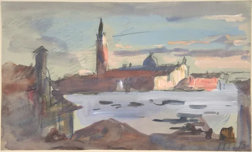 San Giorgio Maggiore, Venice by Hercules Brabazon Brabazon, drawing, 1840-1906