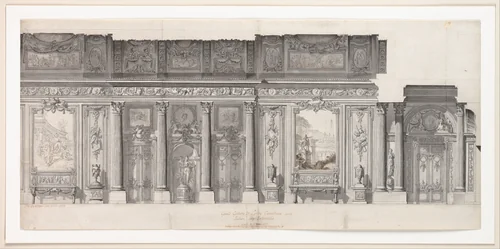 Design for a "Grande Galerie" by Jean Charles Delafosse, drawing, 1769