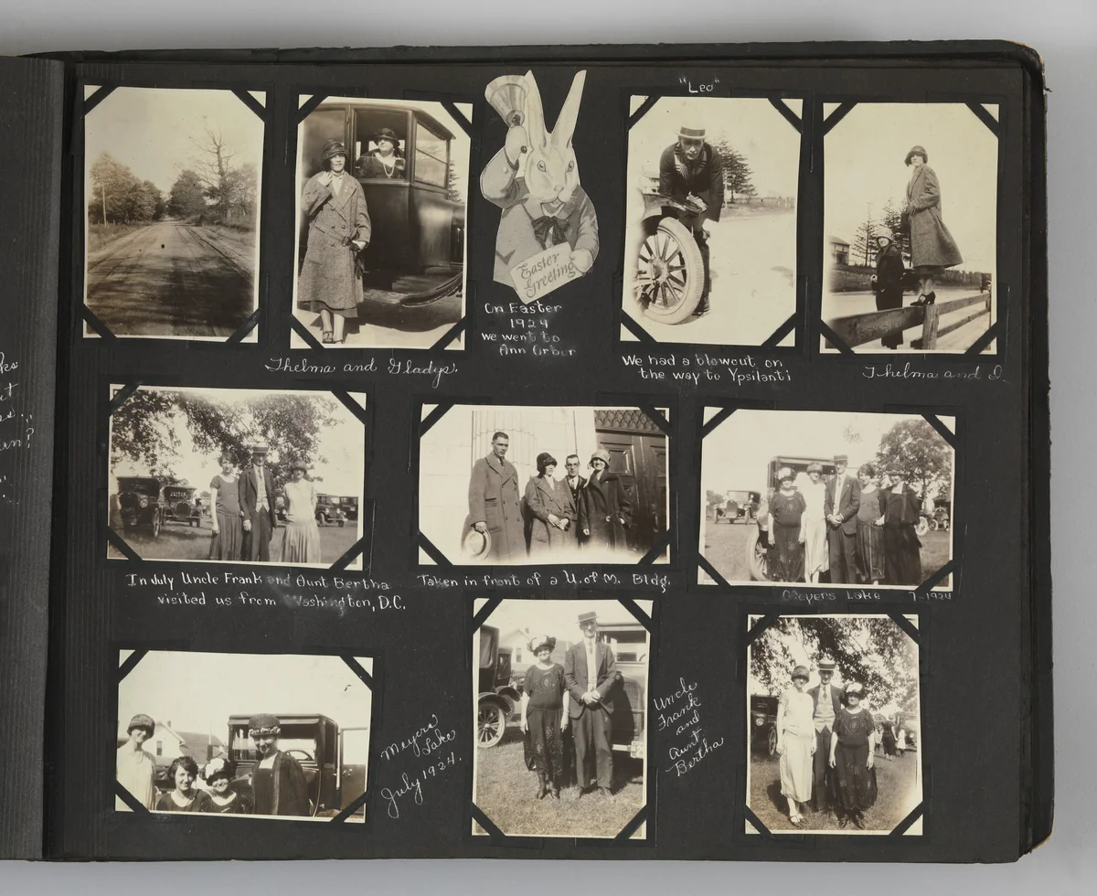 The Story of my Life and Friends as Told by Snapshots from Fourteen On by Blanche Parker, photograph, 1916