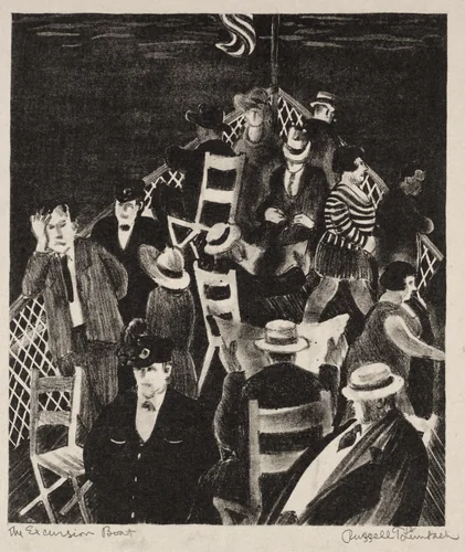 The Excursion Boat by Russell T Limbach, print, 1923-1933