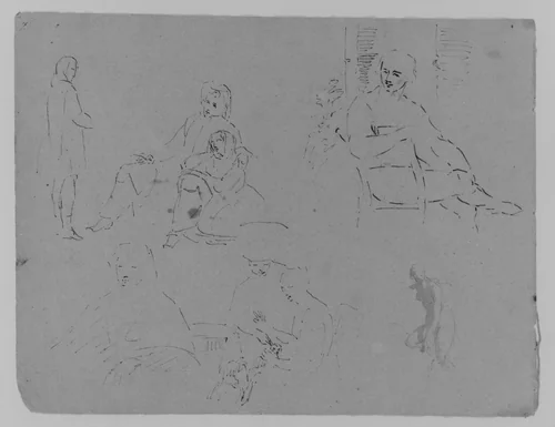 (From Sketchbook) by Thomas Sully, artwork, 1810-1820