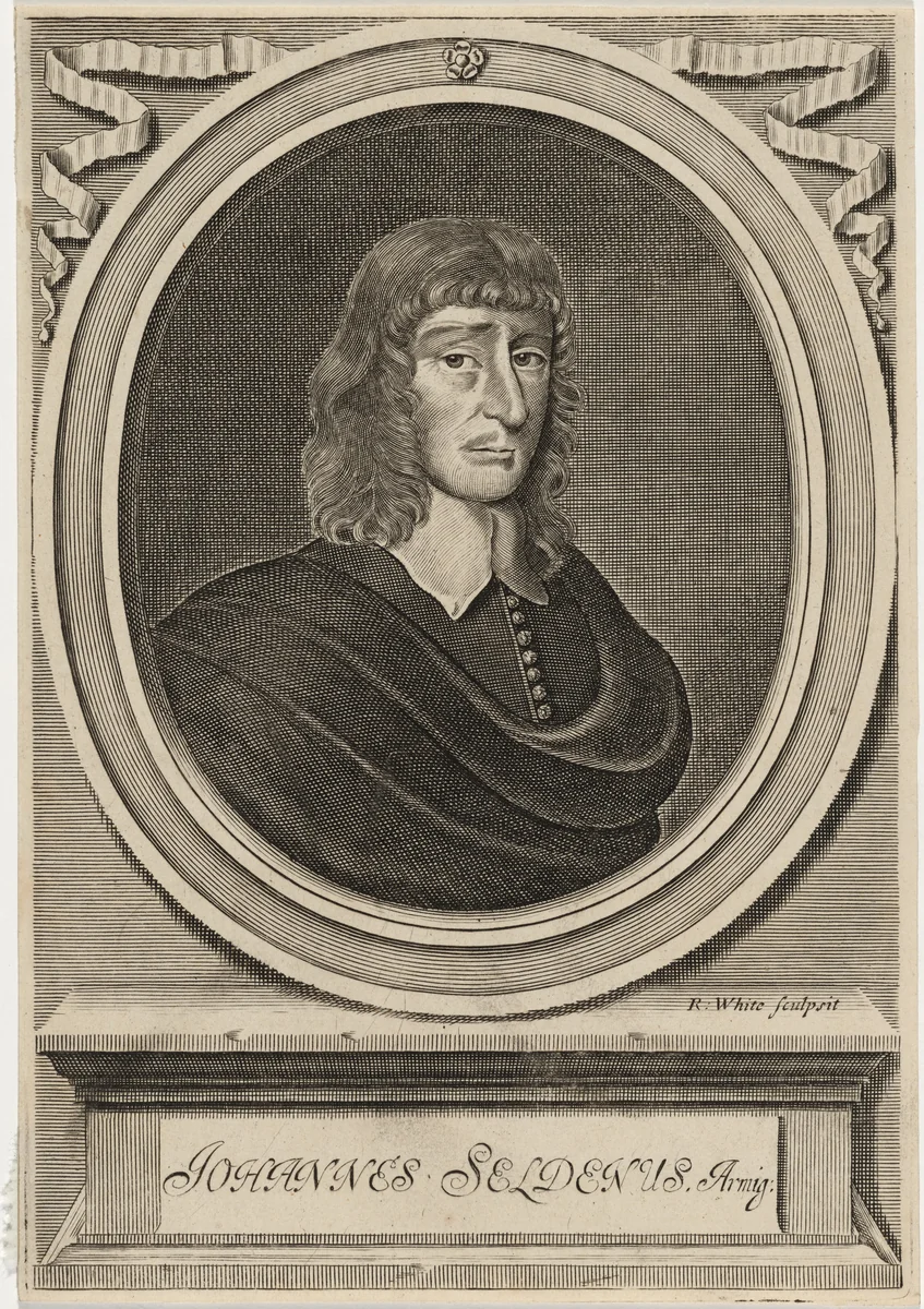 John Selden by Robert White, print, 1645-1703