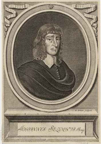 John Selden by Robert White, print, 1645-1703