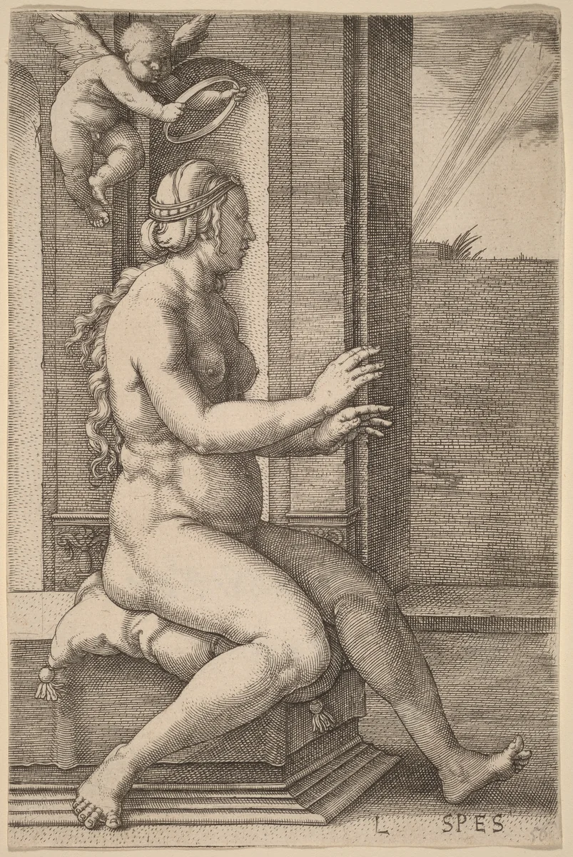 Spes (Hope) by Lucas van Leyden, print, 1530