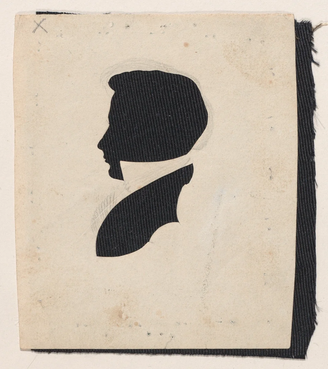 Silhouette of Giles H. Case, to left by William Chamberlain, other, 1819-1829