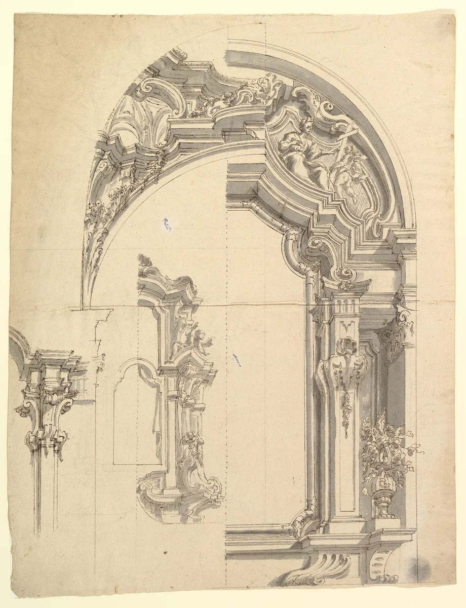 Design for an Altar by anonymous, drawing, 1700-1780