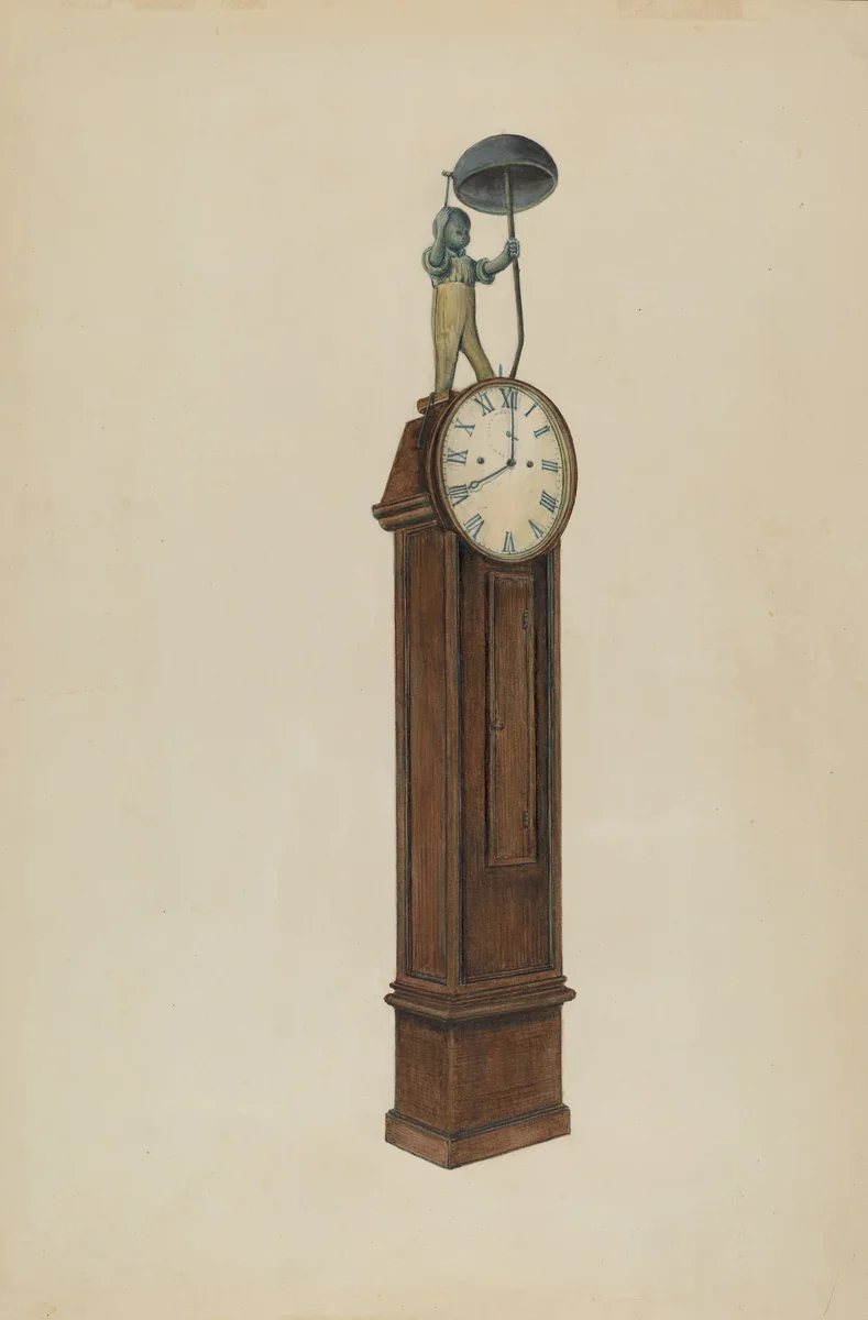 Plantation Clock by Al Curry, index of american design, 1937