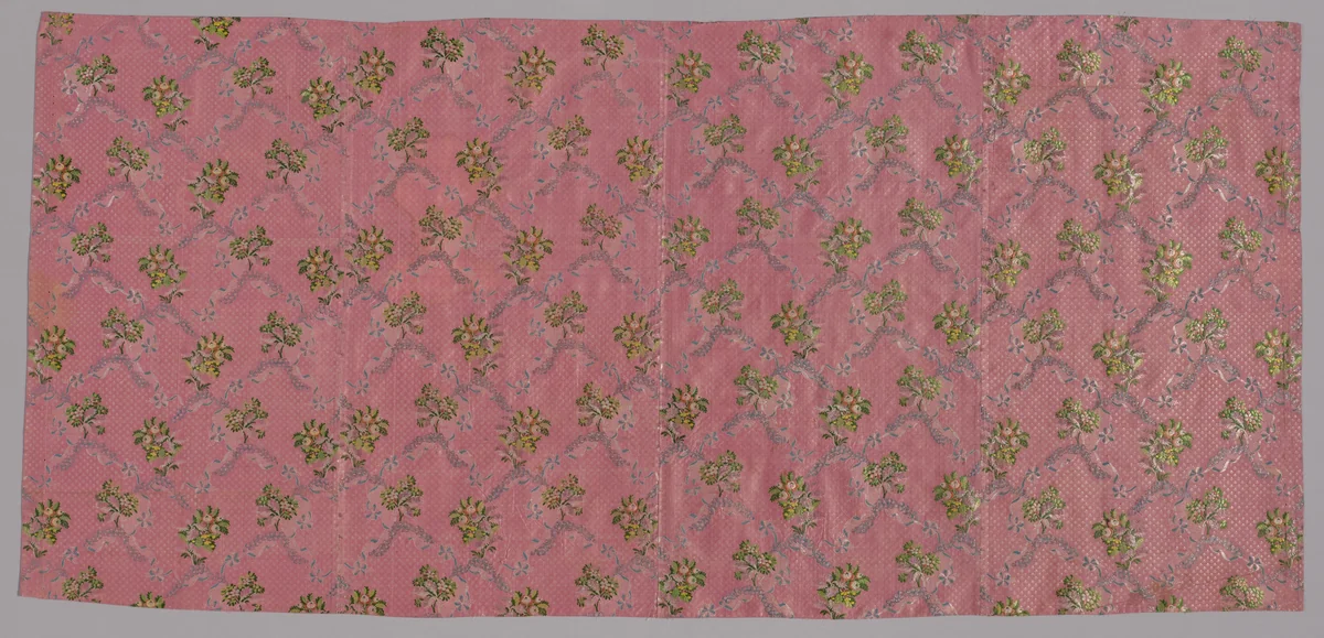 Four Lengths of Woven Silk by France, textile, 1760-1769