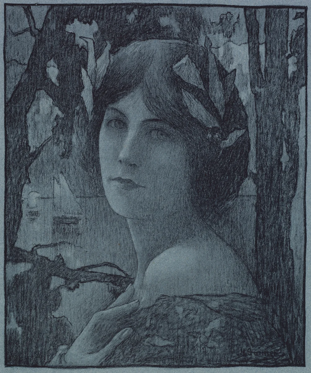 Gentle Night by Henri-Jules Guinier, print, 1899