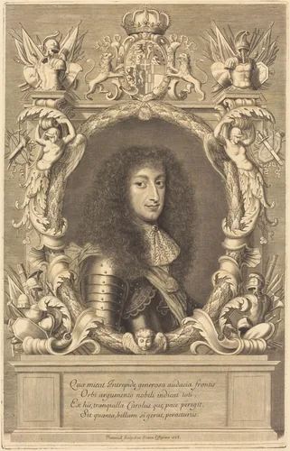 Charles-Emmanuel, Duc de Savoie by Robert Nanteuil; Justus van Verus, print, 1668