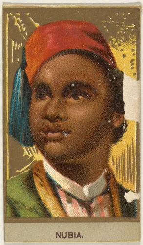 Nubia, from the Races of Mankind series (T181) issued by Abdul Cigarettes by Abdul Cigarettes, print, 1881