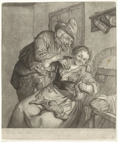 Gevoel by Cornelis Dusart, print, 1670-1704