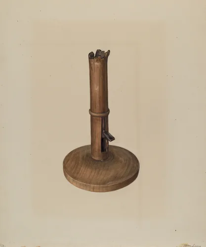 Cherry Candlestick by Mina Lowry, index of american design, 1937