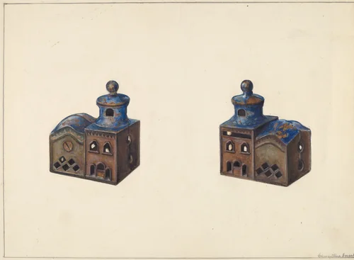Russian Church Coin Bank by Clementine Fossek, index of american design, 1938