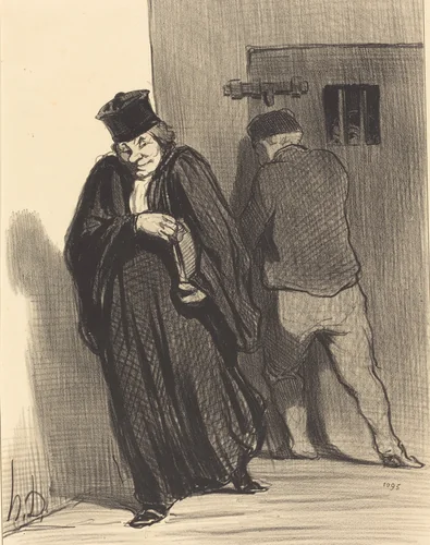 Il parait... que mon gaillard est un grand scélérat... by Honoré Daumier, print, 1848