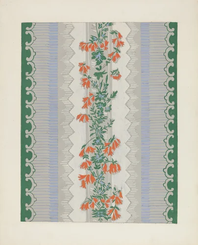 Wallpaper by Mina Lowry, index of american design, 1935-1942