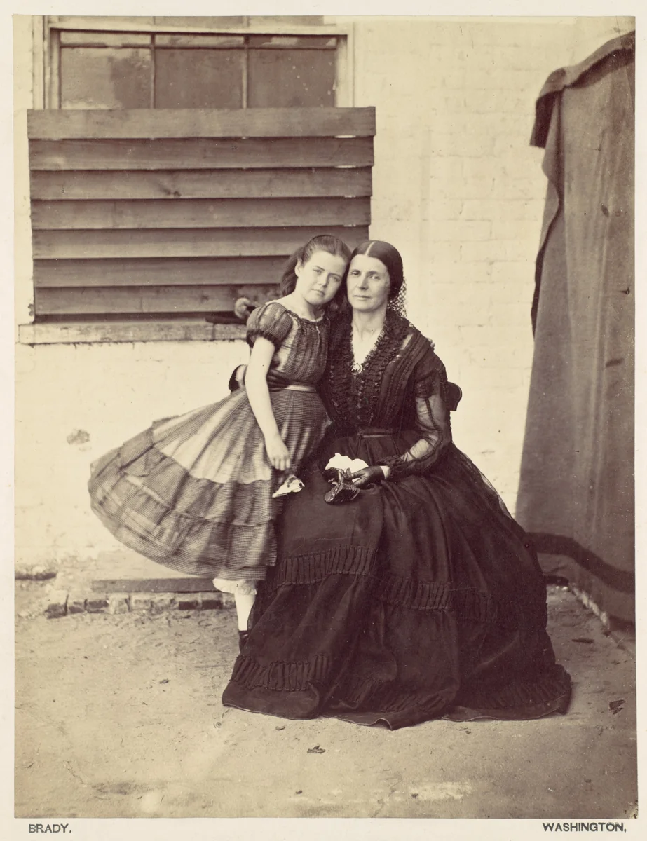 Mrs. Greenhow and Daughter, Imprisoned in the Old Capitol, Washington by Alexander Gardner, photograph, 1862